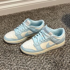 Nike Women's Sky Blue and White Sneakers
